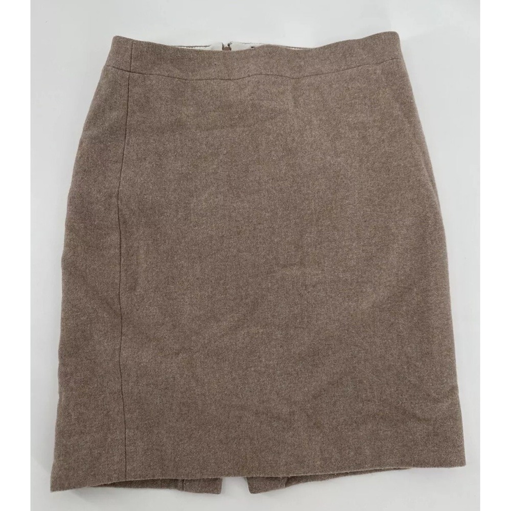 J. Crew‎ The Pencil Skirt Gray Wool Thick Lined, size 2